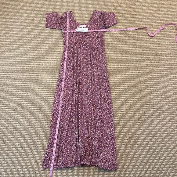 LoveShackFancy Poeta Dress in Cherry Wine Medium NWT - Picture 8 of 12